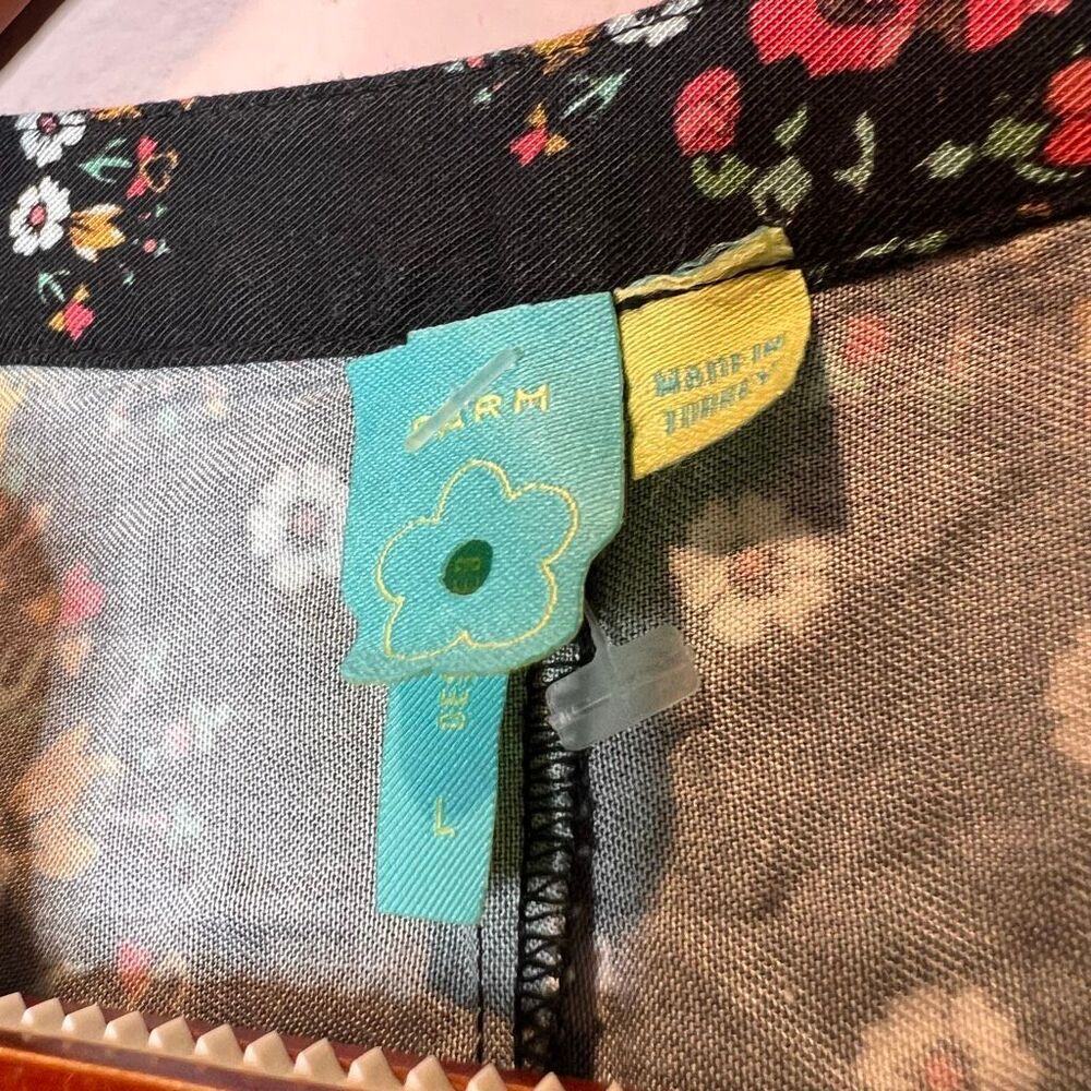 Farm Rio Anthropologie Floral Blocked Maxi Dress - Picture 7 of 13